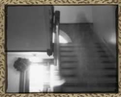A maid who dropped down from the upstairs balcony has been seen walking along the veranda. It is said that she makes blood-stained steps where she fel